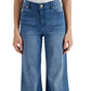 Calça jeans feminina de cintura alta e perna larga, azul, tamanho 8, da Inc International Concepts
