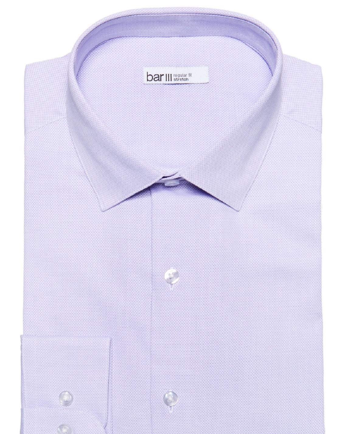 Camisa social texturizada Bar III Max Slim Fit masculina, roxa, tamanho pequeno