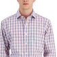Camisa social masculina Club Room Regular Fit de algodão vermelha tamanho 15,5 x 32 x 33