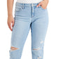 Jeans feminino estilo &amp; co, namorada, azul, tamanho 10