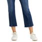 Jeans curto feminino Style &amp; Co com botões e zíper, azul, tamanho 12