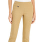 Calça skinny estampada Alfani feminina com controle de barriga, tamanho 12, marrom