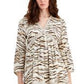 Vestido feminino com estampa de tigre da INC International Concepts, marrom, tamanho XX-G