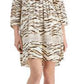 Vestido feminino com estampa de tigre da INC International Concepts, marrom, tamanho XX-G