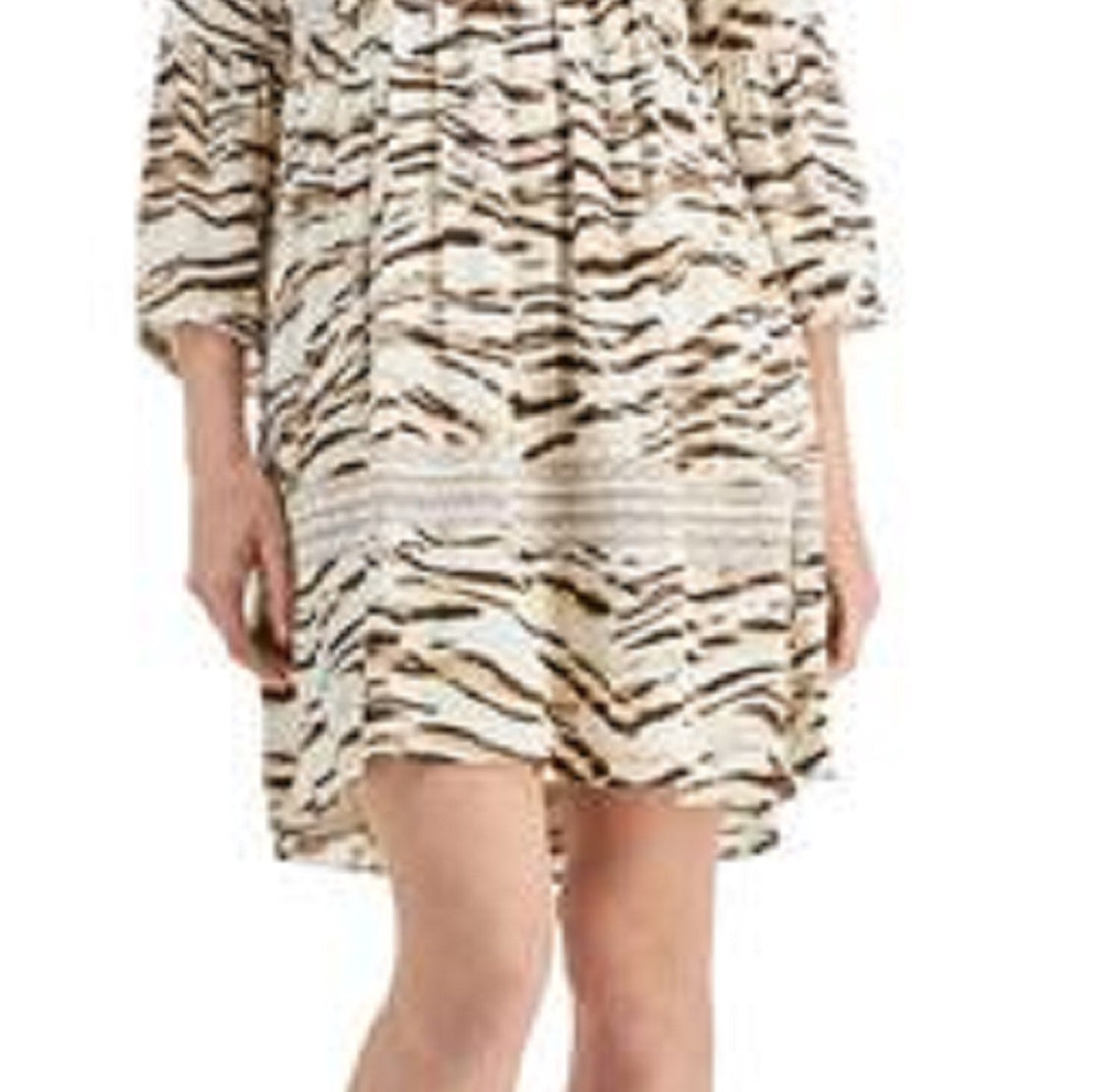 Vestido feminino com estampa de tigre da INC International Concepts, marrom, tamanho XX-G