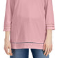 Karen Scott Top Feminino com Acabamento em Treliça Rosa Tamanho XX-G