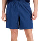 Alfani Masculino Regular Fit Yarn Dyed Stripe Seersucker Shorts Azul Tamanho X-G