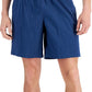 Alfani Masculino Regular Fit Yarn Dyed Stripe Seersucker Shorts Azul Tamanho X-G