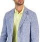 Blazer masculino 100% linho azul tamanho pequeno