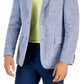 Blazer masculino 100% linho azul tamanho pequeno