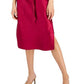 Vestido feminino com fenda lateral e decote profundo, vermelho, tamanho médio, da INC International Concepts