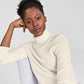 Suéter de cashmere feminino Charter Club com gola alta, bege, tamanho XX-G