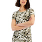Vestido justo feminino com estampa tie-dye e franzido, tamanho pequeno, verde, da INC International Concepts