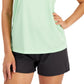 ID Ideology Regata feminina texturizada com costas nadador, verde, tamanho XX-G