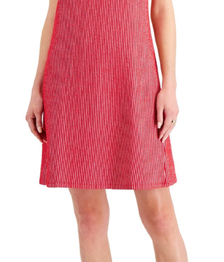 Vestido feminino Charter Club com mangas esvoaçantes, vermelho, tamanho X-S