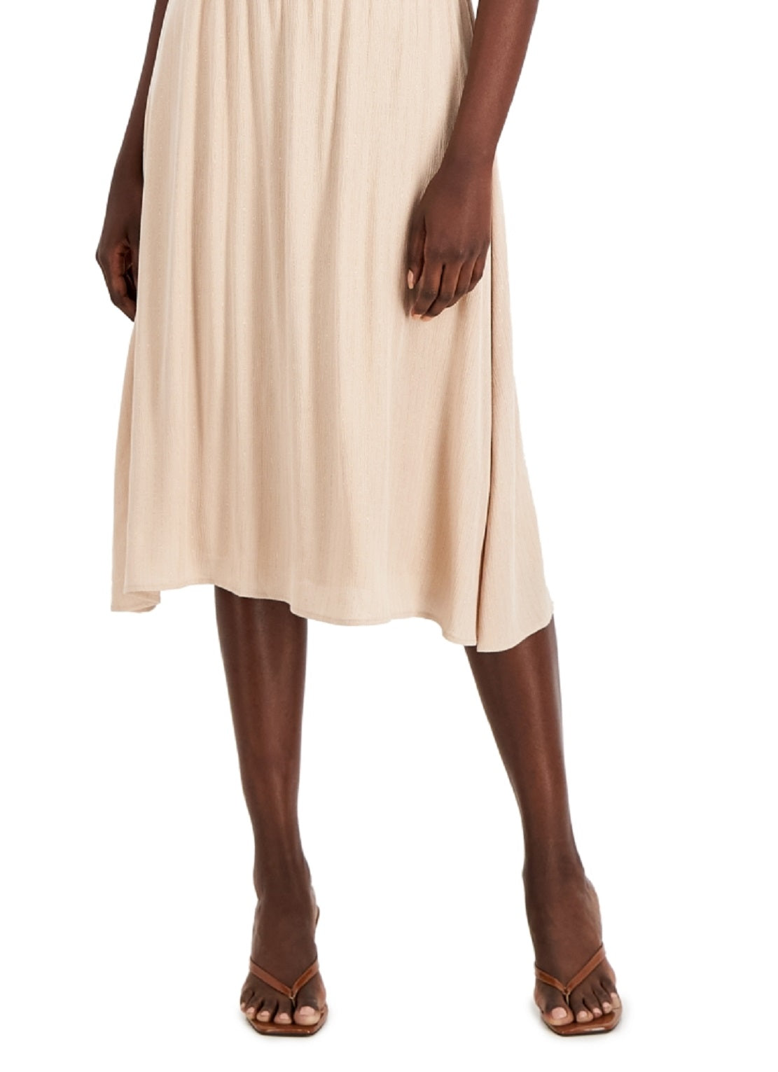 Vestido metálico feminino INC International Concepts marrom tamanho X-Large