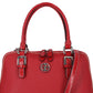 Bolsa feminina Giani Bernini Saffiano Croco Dome vermelha tamanho regular