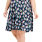 Vestido chinelo estampado feminino Style &amp; Co, azul, tamanho 0X