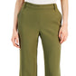 Calça feminina Alfani com perna larga, verde, tamanho 14