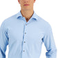 Camisa social masculina Alfani Slim Fit com elasticidade em 4 direções, azul, tamanho 17 x 36 x 37