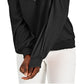 Blusa de malha feminina com ombros descobertos da INC International Concepts, preta, tamanho pequeno