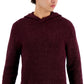 Suéter com capuz masculino com lavagem ácida da INC International Concepts, vermelho, tamanho pequeno