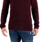 Suéter com capuz masculino com lavagem ácida da INC International Concepts, vermelho, tamanho pequeno