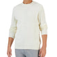 Suéter masculino Alfani com gola redonda canelada e estampa mármore, tamanho X-G, branco