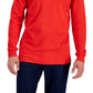 Camisa de gola alta sólida masculina Club Room vermelha tamanho grande