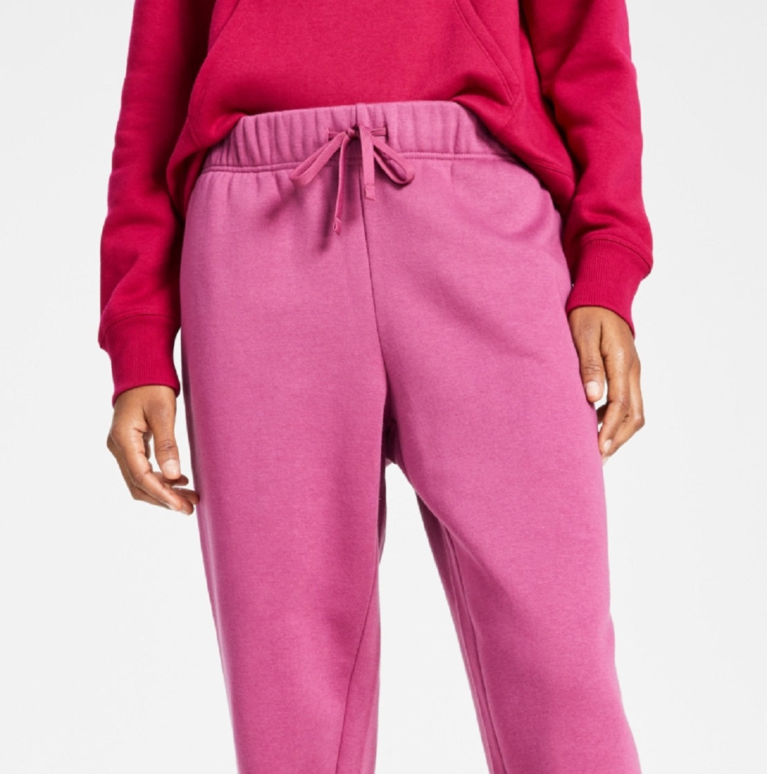 Calça jogger feminina ID Ideology Fleece Roxa Tamanho P