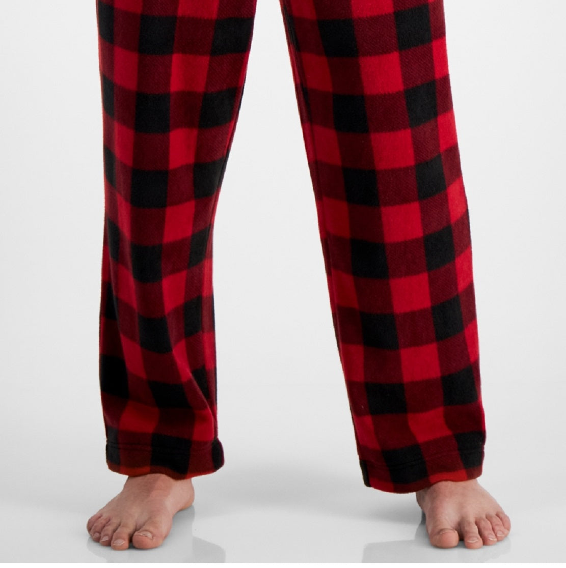 Calça de pijama de lã aconchegante masculina Club Room, vermelha, tamanho XX-G