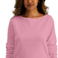 Camiseta feminina Karen Scott com gola canoa, rosa, tamanho extragrande