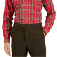 Camisa social masculina de algodão com ajuste regular Club Room, vermelha, tamanho 17 x 36 x 37