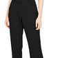 Calça feminina Alfani, comprimento longo e curto, essencial, curva, bootcut, preta, tamanho 10