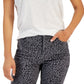 Camiseta feminina com bolso Style &amp; Co, branca, tamanho médio