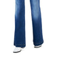 Calça jeans feminina de cintura alta e perna larga da INC International Concepts, azul, tamanho 10
