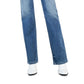 Calça jeans feminina Bootcut de cintura média da INC International Concepts, azul, tamanho 14