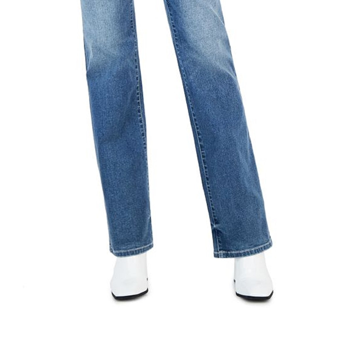 Calça jeans feminina Bootcut de cintura média da INC International Concepts, azul, tamanho 14