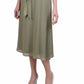 Vestido feminino NY Collection com manga curta e cinto, bolinhas suíças, verde, tamanho pequeno grande