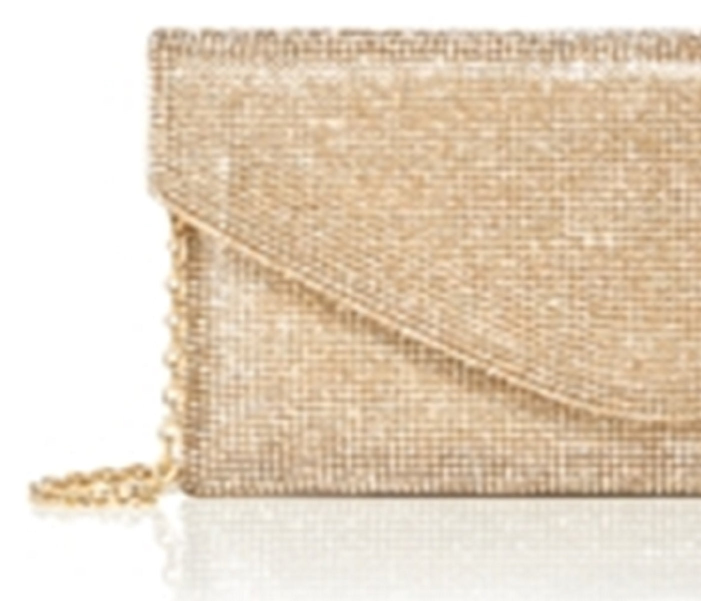 42 Bolsa transversal feminina dourada com strass, amarela, tamanho 14,5 MW