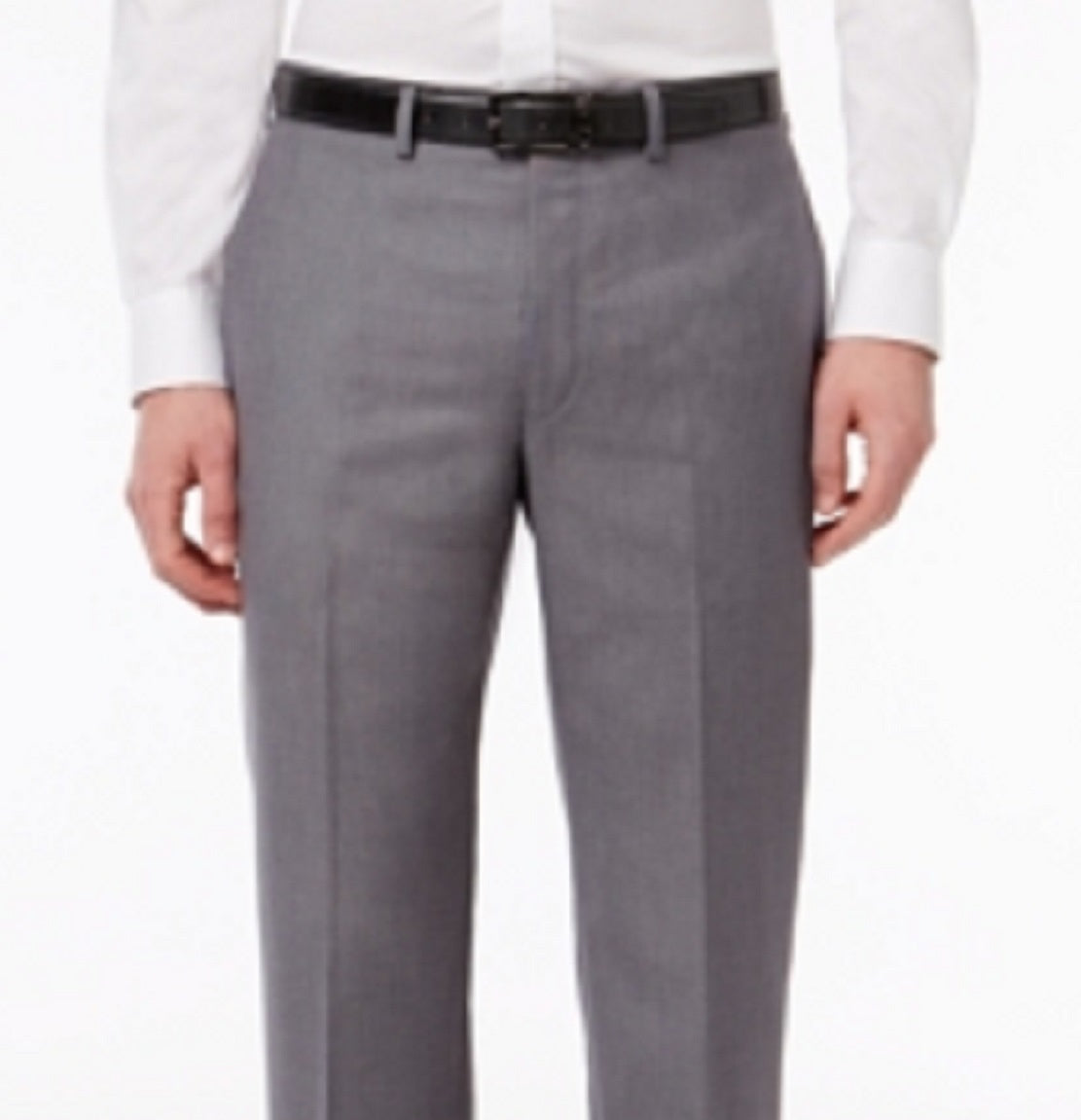 Calça social slim fit masculina Calvin Klein cinza tamanho 38x32