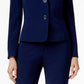 Blazer feminino Kasper de dois botões, azul, tamanho 6