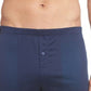 Boxers esportivos de malha de algodão masculinos Hanro, azul, tamanho extragrande