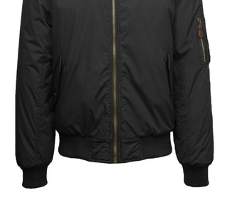 Jaqueta de voo masculina Galaxy By Harvic preta tamanho grande