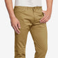 Calça Chino Skinny Fit Ultra Elástica Masculina Galaxy By Harvic com 5 Bolsos, Marrom, Tamanho 34X32