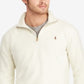 Camisa polo masculina Ralph Lauren com gola falsa canelada e rúgbi, tamanho grande, marrom