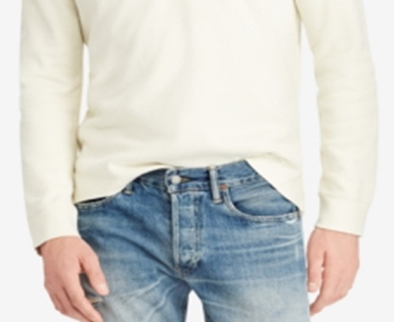 Camisa polo masculina Ralph Lauren com gola falsa canelada e rúgbi, tamanho grande, marrom