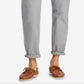 Calça chino reta masculina Ralph Lauren, cinza, tamanho 34x32