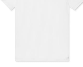 Calvin Klein Camiseta Feminina Gola Redonda de Algodão Elástico, Pacote com 3, Branca, Tamanho Pequeno