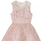 Vestido alto e baixo com glitter para meninas grandes, edições raras, rosa, tamanho 8